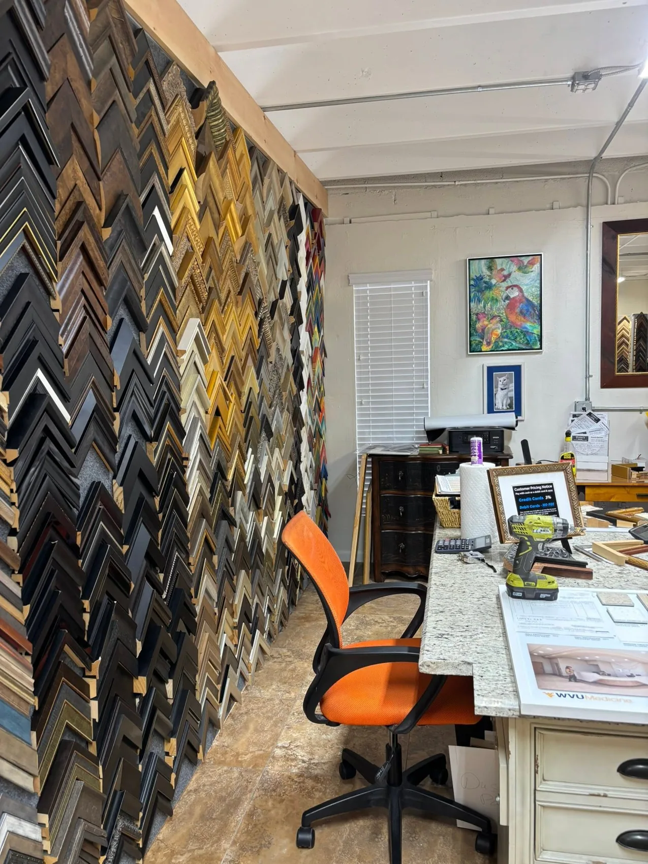 Frame selection at the studio